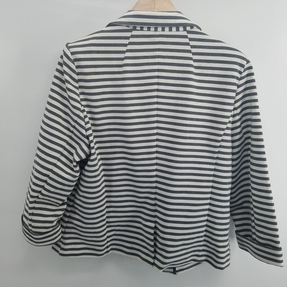 Catherine Malandrino Black and white button blazer jacket XXL - Picture 2 of 6